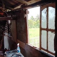 Kondisi dapur paska kebakaran.